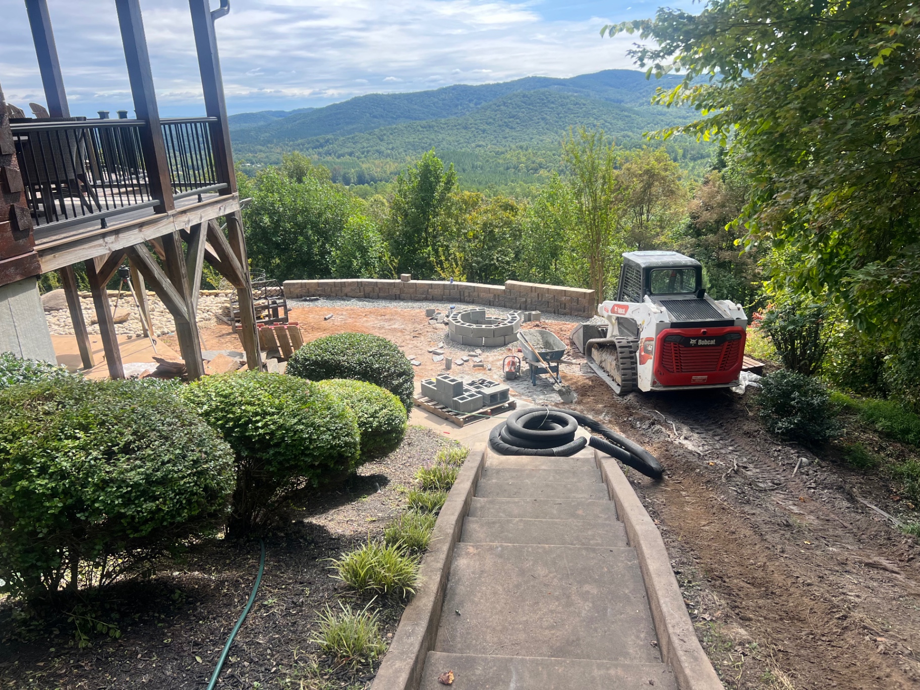 Piedmont crew at work on a landscape project
