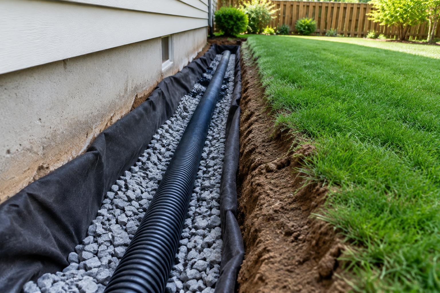 French Drain Installation
