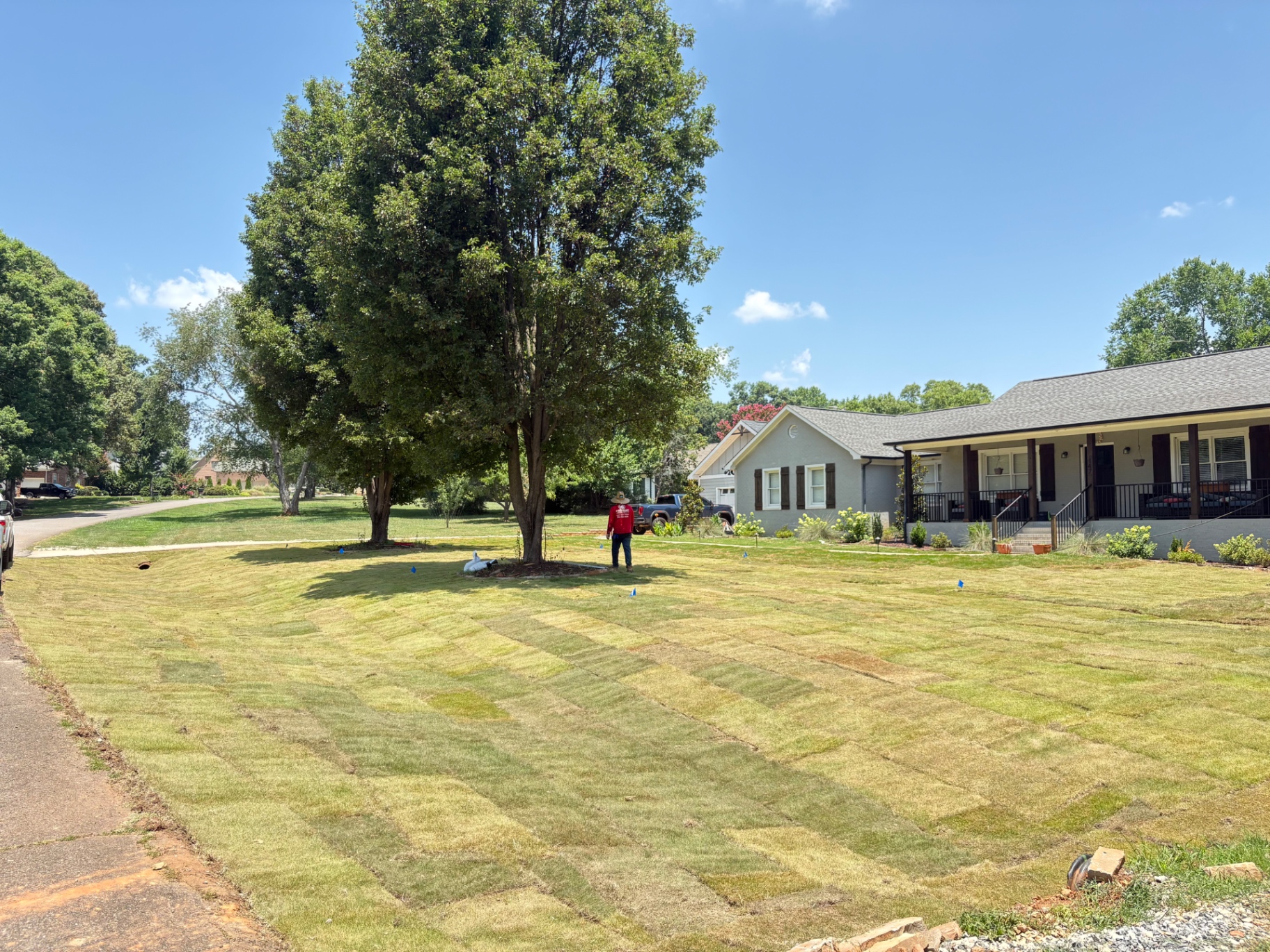 Completed job site by Piedmont Landscape